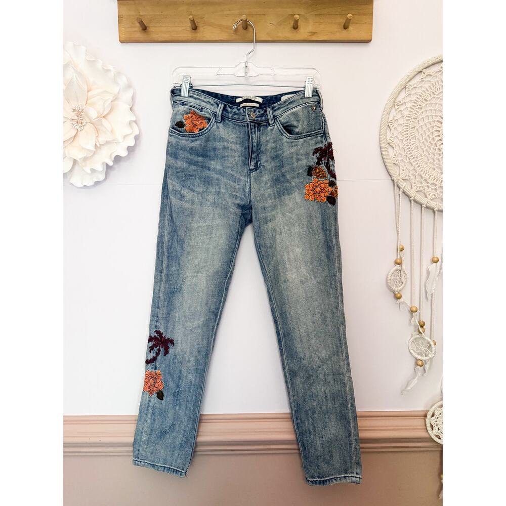 Scotch and Soda Embroidered Bandit Slim Tapered Jeans Size 26